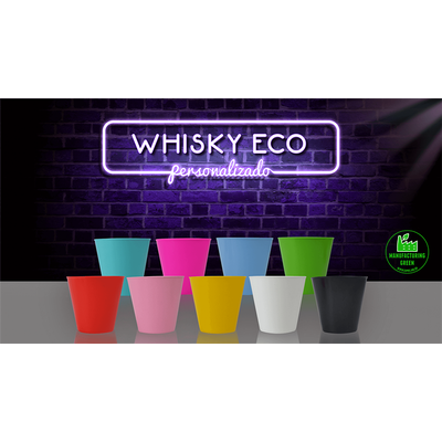 100 Copo Whisky ECO Tampa Café 300 ml personalizado