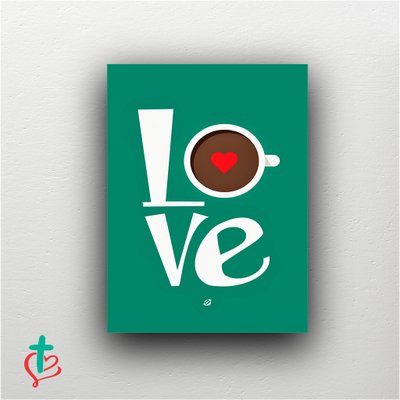 Placa Decorativa - Love Café