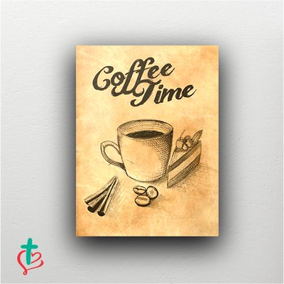 Placa Decorativa - Coffee Time